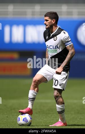 Mailand, Italien, 23. Mai 2021. Rodrigo De Paul von Udinese Calcio während des Spiels der Serie A bei Giuseppe Meazza, Mailand. Bildnachweis sollte lauten: Jonathan Moscrop / Sportimage Stockfoto