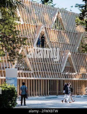 USA Pavilion. 17. Architekturbiennale Venedig, Venedig, Italien. Architekt: Verschiedene, 2021. Stockfoto