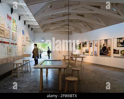 Finnischer Pavillon. 17. Architekturbiennale Venedig, Venedig, Italien. Architekt: Verschiedene, 2021. Stockfoto