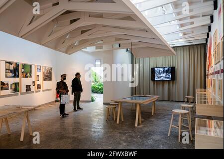 Finnischer Pavillon. 17. Architekturbiennale Venedig, Venedig, Italien. Architekt: Verschiedene, 2021. Stockfoto