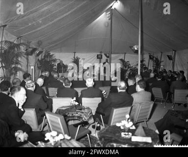 Eröffnung des zentralen Forschungslabors von Brocodas Stheeman in Haarlem durch seine Königliche Hoheit Prinz Bernhard, 9. Januar 1959, Niederlande, 20 Stockfoto