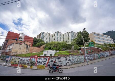 Bogota, Kolumbien, 2021. Mai 24, Militärkrankenhaus in Bogota Stockfoto