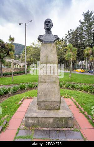 General Pedro Alcantara Herran Statue im Enrique Olaya Herrera Nationalpark, Bogota, Kolumbien Stockfoto