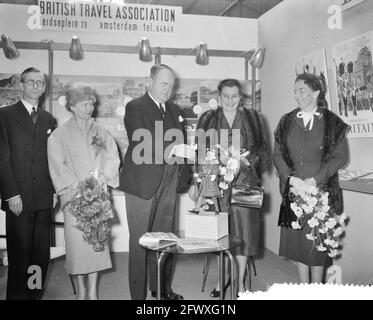 Eröffnung der Hauswirtschaftsmesse im RAI-Gebäude, 22. März 1957, Hauswirtschaftsmessen, Eröffnungen, Niederlande, Foto der Presseagentur des 20. Jahrhunderts, Stockfoto