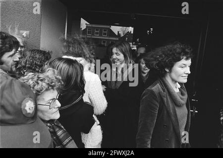 County Hall in Assen besetzt von Molukken; befreite Geiseln, 14. März 1978, PROVINCEHUIZEN, Befreiung, Besatzung, Geiseln, Niederlande, 20t Stockfoto