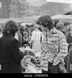 Öffentlichkeit am Waterlooplein, Amsterdam, 20. Februar 1971, Niederlande, 20. Jahrhundert Presseagentur Foto, Nachrichten zu erinnern, Dokumentarfilm, historische Foto Stockfoto