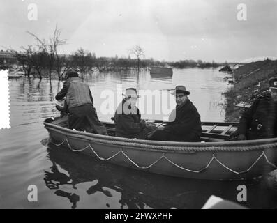 Desaster Tuindorp Oostzaan, 14. Januar 1960, Desaster, Niederlande, Foto der Presseagentur des 20. Jahrhunderts, zu erinnerende Nachrichten, Dokumentation, historischer ph-wert Stockfoto