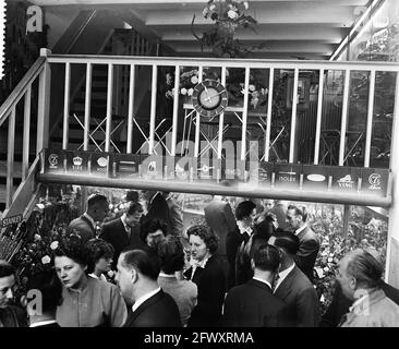 Empfang von Sieben, 26. Juni 1956, Empfänge, Niederlande, 20. Jahrhundert Presseagentur Foto, Nachrichten zu erinnern, Dokumentarfilm, historische Fotografie Stockfoto