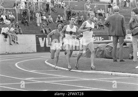 Leichtathletik Westdeutschland (B) gegen die Niederlande, Männer in Münster (Westdeutschland), 18. Juli 1971, ATLETIK, Niederlande, 20. Jahrhundert Presse agen Stockfoto