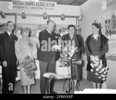 Eröffnung der Hauswirtschaftsmesse im RAI-Gebäude, 22. März 1957, Hauswirtschaftsmessen, Eröffnungen, Niederlande, Foto der Presseagentur des 20. Jahrhunderts, Stockfoto