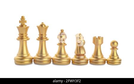 Figuren auf weißem Hintergrund Stockfoto