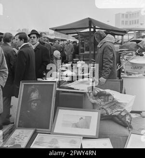 Öffentlichkeit am Waterlooplein, Amsterdam, 20. Februar 1971, Niederlande, 20. Jahrhundert Presseagentur Foto, Nachrichten zu erinnern, Dokumentarfilm, historische Foto Stockfoto