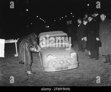 Ralley Monte Carlo , kleinstes Auto, 23. Januar 1950, Autos, Niederlande, 20. Jahrhundert Presseagentur Foto, Nachrichten zu erinnern, Dokumentarfilm, historische p Stockfoto