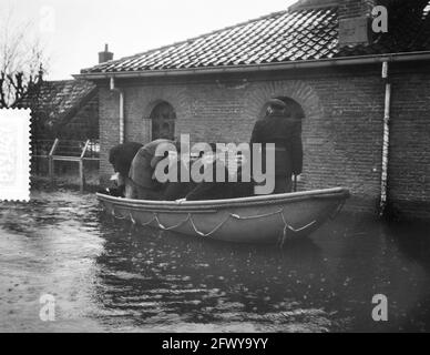 Desaster Tuindorp Oostzaan, 14. Januar 1960, Desaster, Niederlande, Foto der Presseagentur des 20. Jahrhunderts, zu erinnerende Nachrichten, Dokumentation, historischer ph-wert Stockfoto