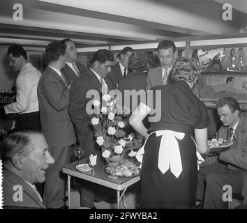 Empfang von Sieben, 26. Juni 1956, Empfänge, Niederlande, 20. Jahrhundert Presseagentur Foto, Nachrichten zu erinnern, Dokumentarfilm, historische Fotografie Stockfoto