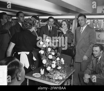 Empfang von Sieben, 26. Juni 1956, Empfänge, Niederlande, 20. Jahrhundert Presseagentur Foto, Nachrichten zu erinnern, Dokumentarfilm, historische Fotografie Stockfoto