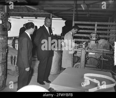 Empfang Franken Amsterdam, 8. September 1956, Empfänge, Niederlande, 20. Jahrhundert Presseagentur Foto, Nachrichten zu erinnern, dokumentarisch, historisch Stockfoto