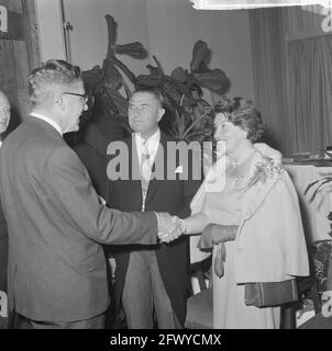 Empfang anlässlich des 65. Geburtstages von Verolme, 5. September 1965, Empfänge, Geburtstage, Niederlande, Foto der Presseagentur des 20. Jahrhunderts, Stockfoto