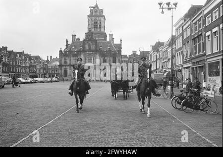 probenmarsch zur Beerdigung von Prinzessin Wilhelmina am 8. Dezember, 30. November 1962, Beerdigungen, Proben, Niederlande, Presseagentur des 20. Jahrhunderts, Foto, Nachrichten zum erinnern, Dokumentarfilm, historische Fotografie 1945-1990, visuelle Geschichten, Menschliche Geschichte des zwanzigsten Jahrhunderts, Momente in der Zeit festzuhalten Stockfoto