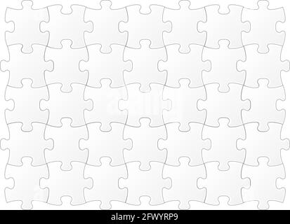 Puzzle Vorlage Vektor Illustration Stock Vektor