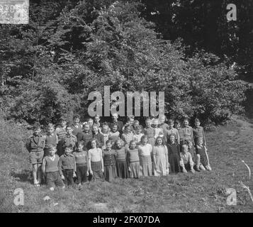 Schule ULDI HR. Vermaas Zaltbommel, 18. Mai 1949, Niederlande, Presseagentur des 20. Jahrhunderts, Foto, Nachrichten zu erinnern, Dokumentarfilm, historische Fotografie 1945-1990, visuelle Geschichten, Menschliche Geschichte des zwanzigsten Jahrhunderts, Momente in der Zeit festzuhalten Stockfoto