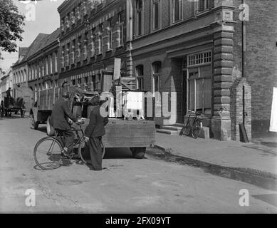 Serie: Grenzkorrektur in Lobith und Elten, 22. April 1949, Dorfszenen, Grenzen, Niederlande, Presseagentur des 20. Jahrhunderts, Foto, Nachrichten zum erinnern, Dokumentarfilm, historische Fotografie 1945-1990, visuelle Geschichten, Menschliche Geschichte des zwanzigsten Jahrhunderts, Momente in der Zeit festzuhalten Stockfoto