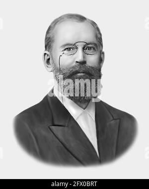 Emil Fischer 1852-1919 Deutscher Chemiker Stockfoto