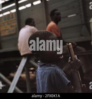 Zaire (ehemals Belgischer Kongo); Bevölkerung Zaire, 16. August 1973, Niederlande, 20. Jahrhundert Presseagentur Foto, Nachrichten zu erinnern, Dokumentarfilm, historische Fotografie 1945-1990, visuelle Geschichten, Menschliche Geschichte des zwanzigsten Jahrhunderts, Momente in der Zeit festzuhalten Stockfoto