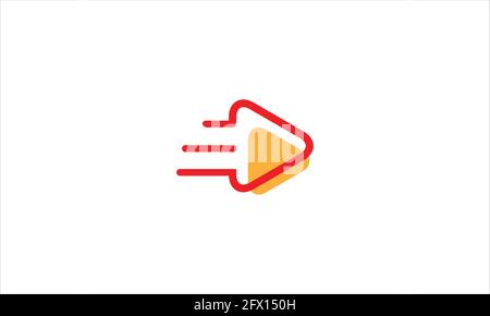 Forwad Video Play Button Icon Logo. Oder Fast Forward Play Button Icon Logo Stock Vektor