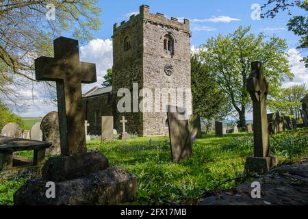 St Leonard's Church, Thorpe, Peak District National Park, Derbyshire Stockfoto