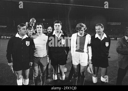 Ajax / Arsenal 2-1, Viertelfinale European Cup I &#160;, 8. März 1972, Sport, Fußball, Niederlande, Presseagentur des 20. Jahrhunderts, Foto, Nachrichten zum erinnern, Dokumentarfilm, historische Fotografie 1945-1990, visuelle Geschichten, Menschliche Geschichte des zwanzigsten Jahrhunderts, Momente in der Zeit festzuhalten Stockfoto