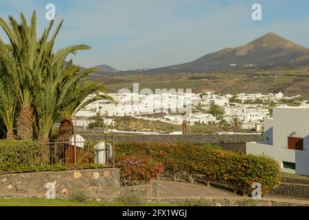 Das Dorf Uga auf der Kanarischen Insel Lanzarote In Spanien Stockfoto