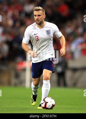 Aktenfoto vom 08-09-2018 von Luke Shaw aus England. Ausgabedatum: Dienstag, 25. Mai 2021. Stockfoto