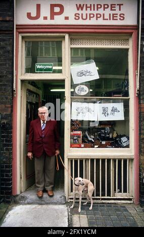 JP Whippet liefert William St Camden NW1 im Jahr 1980 Stockfoto