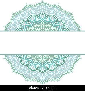 Mandala. Kreisförmige Figur, die das Universum in Hindu und Buddhist darstellt Stock Vektor