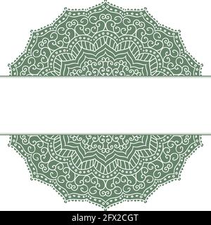 Mandala. Kreisförmige Figur, die das Universum in Hindu und Buddhist darstellt Stock Vektor