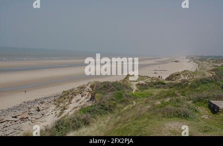 frankreich-die Côte d'Opale (Opalküste) ist der französische Küstenstreifen des Ärmelkanals von Dunkerque im Norden bis zur Mündung der Somme im Süden Stockfoto