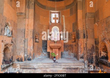 JEREWAN, ARMENIEN - 5. JULI 2017: Katoghike-Kirche in Jerewan, der Hauptstadt Armeniens Stockfoto