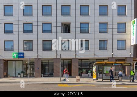 Belgrad, Serbien - 15. März 2020: Hotel Holiday Inn Express in der Ruzveltova Straße Stockfoto