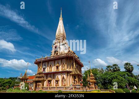 Tempel des Wat Chalong in Phuket, Thailand. Stockfoto