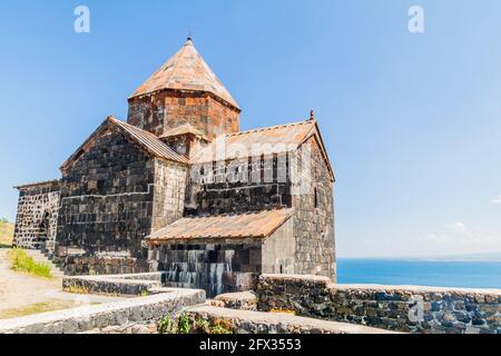 Sevanawank Kloster an der Küste des Sewan Sees, Armenien Stockfoto