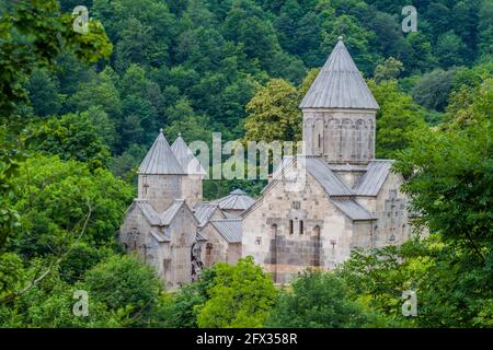 Ansicht des Klosters Haghartsin in Armenien Stockfoto