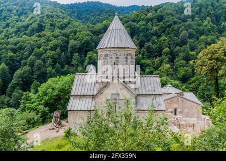 Ansicht des Klosters Haghartsin in Armenien Stockfoto