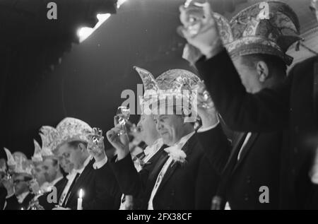 Mies Bouwman, Ehrenmitglied des Carnival Club De Knoerissen in Uden (NB), 17. Januar 1967, Karnevalsvereine, Niederlande, 20. Jahrhundert Presseagentur Foto, Nachrichten zu erinnern, Dokumentarfilm, historische Fotografie 1945-1990, visuelle Geschichten, Menschliche Geschichte des zwanzigsten Jahrhunderts, Momente in der Zeit festzuhalten Stockfoto