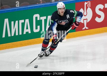 Arena Riga, Riga, Lettland, 25. Mai 2021, USA vs KAZ - 25/05/2021 -- Riga, Lettland während der Weltmeisterschaft 2021 - USA vs Kasachstan, Eishockey - Foto Andrea Re / LM Stockfoto