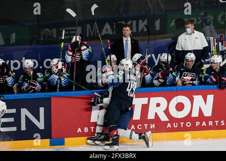 Arena Riga, Riga, Lettland, 25. Mai 2021, Blackwell Colin (USA) während der Weltmeisterschaft 2021 - USA vs Kasachstan, Eishockey - Foto Andrea Re / LM Stockfoto