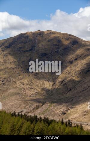 Blick auf Beinn Dearg von Mor Bheinn in der Nähe von St Fillans, Perthshire, Schottland Stockfoto