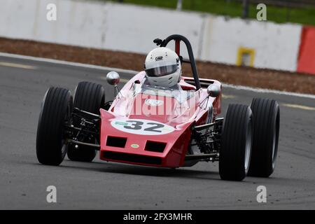 Nigel Adams, Lotus 61, Historische Formel-Ford-Meisterschaft, HFF, Historic Sports Car Club, HSCC, International Trophy Meeting, Silverstone Grand Prix C Stockfoto