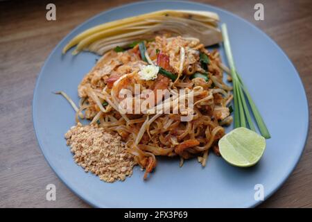 Tasty Pad Thai (Thai-Gericht) Stockfoto
