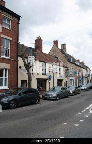 Beehive Inn in Grantham, der einzige Pub mit einem lebendigen Zeichen Stockfoto